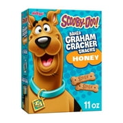 Kellogg's SCOOBY-DOO! Honey Baked Graham Cracker Snacks, Lunch Box Snacks, 11 oz