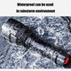 thumbnail image 5 of Linterna LED recargable de 100 lúmenes, luz de campamento de aleación de aluminio impermeable con zoom de 3 modos con clip lateral y luz roja intermitente para senderismo al aire libre, pesca, 5 of 6
