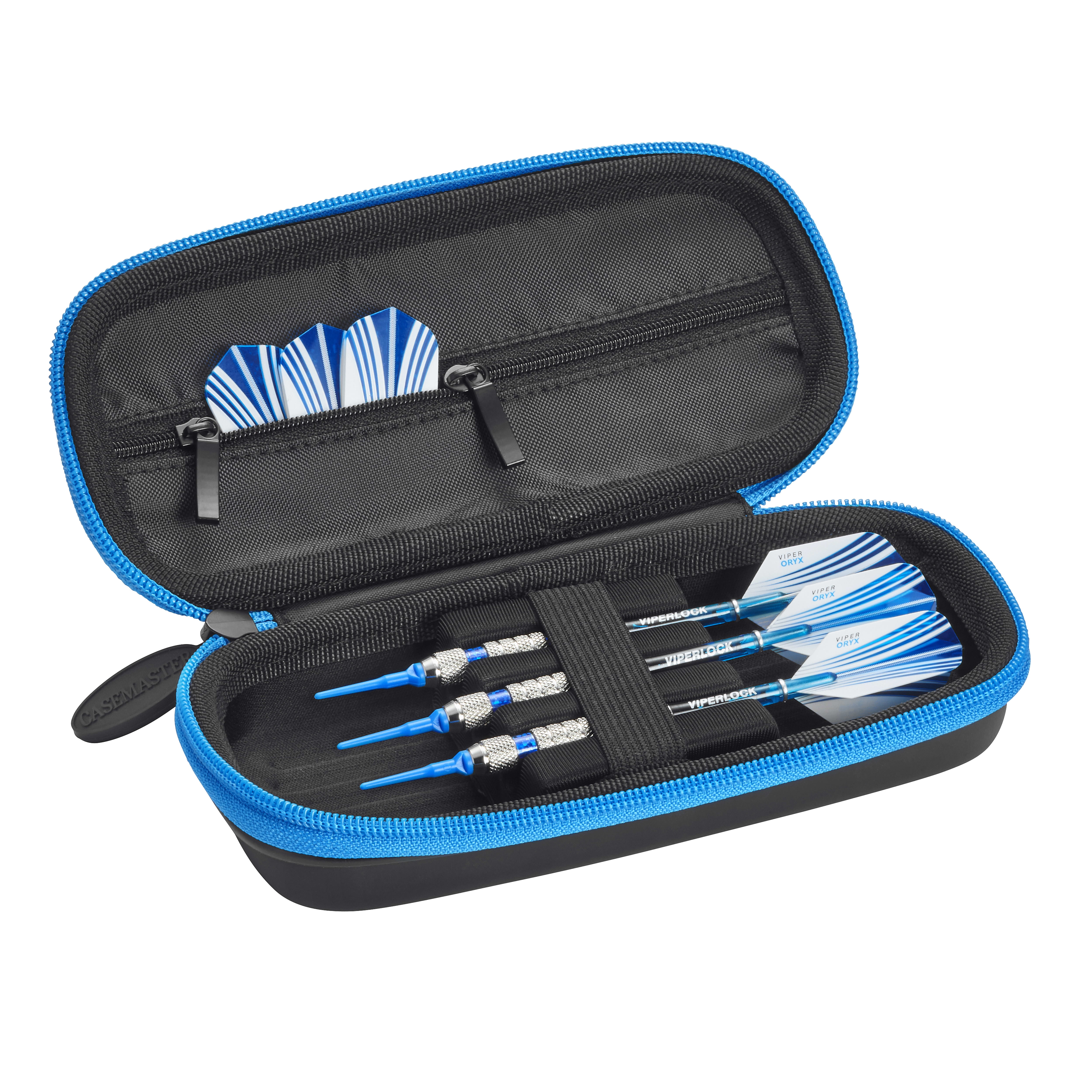 Casemaster Warden Dart Case, Holds 3 Darts and Accessories, Blue