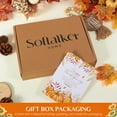 thumbnail image 5 of Softalker Thanksgiving Jacquard Rectangle Tablecloth, Fall Harvest Pumpkins Sunflower Table Cloth, Damask Fabric Washable Table Cover Decoration for Autumn Holiday, Dining, Party, 60 x 120 Inch, 5 of 6