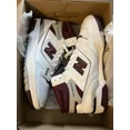 thumbnail image 1 of New Balance Mens 14 BB 650RCH White & Burgundy High-Top Basketball Sneaker, 1 of 5