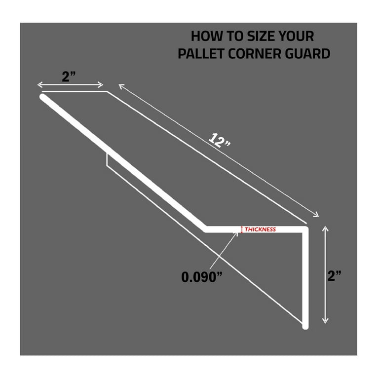 2x2x6x.120 Edge Board Pallet Corner Protectors