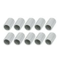 thumbnail image 1 of Unique Bargains 10Pcs M14 Full Threaded Lamp Nipple Pass-Through Pipe Connector 20mm Length, 1 of 1