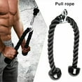 thumbnail image 3 of Deluxe Tricep Rope Gym Rope Pull Down Cable Attachment, 31.7 Inch Rope Length, Easy to Grip & Non-Slip LAT Pulldown Attachments Workout Exercise Rope (Black-B), 3 of 3