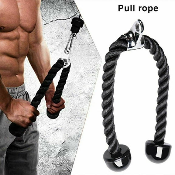 Push Pull Down Cord Tricep Rope Pull Down Easy to Grip & Non Slip Fitness Tricep Rope Home Gym Accessories Exercise Equipment