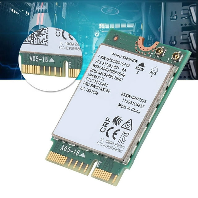 Carte WiFi 2.4G5G 5.0 9560AC NGW pour ACER, MSI, Terransforce, Hasee, etc.