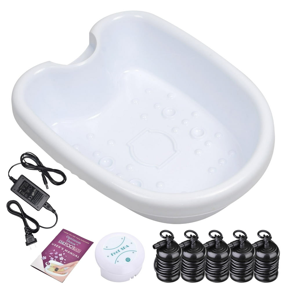 Personal Ionic Detox Foot Bath Basin Spa Cleanse Machine Tub 5 Pack Arrays Home