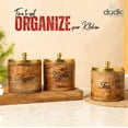 thumbnail image 3 of Dudki Mango Wood Canister Sets Airtight with Lids Storage Container for Coffee Tea Sugar Kitchen Counter Top, Set of 3, 3 of 6