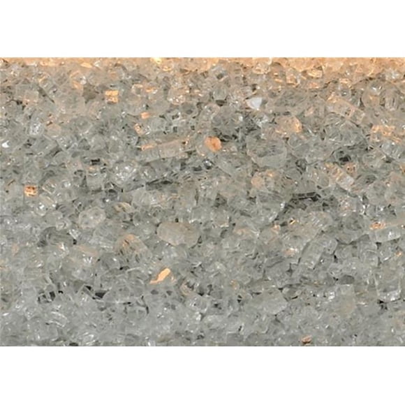 Broilmaster DG1CLF 1 sq. ft. Decorative Reflective Crushed Glass, Clear Frost