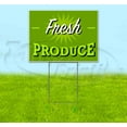 thumbnail image 1 of Fresh Produce (18" x 24") Yard Sign, Includes Metal Step Stake, 1 of 6