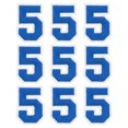 thumbnail image 1 of Parche bordado de número Uxcell de 2" número 5 (azul, paquete de 9), 1 of 6