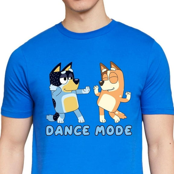 Bluey Dance Mode Shirt, Bluey Dad And Mom T-Shirt, Bandit Heeler And Chili Tee, Dance Mode Shirt, Bluey Parent Dogs Shirt, Bluey Family Tee Unisex S-5XL Hot Trending Shirt, Vintage Birthday Gift