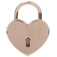 thumbnail image 3 of 1 juego de candado en forma de corazón con llave, candado vintage para equipaje, diario, libro, joyero, 45x59 mmOro rosa) Khall Tendencias, 3 of 6