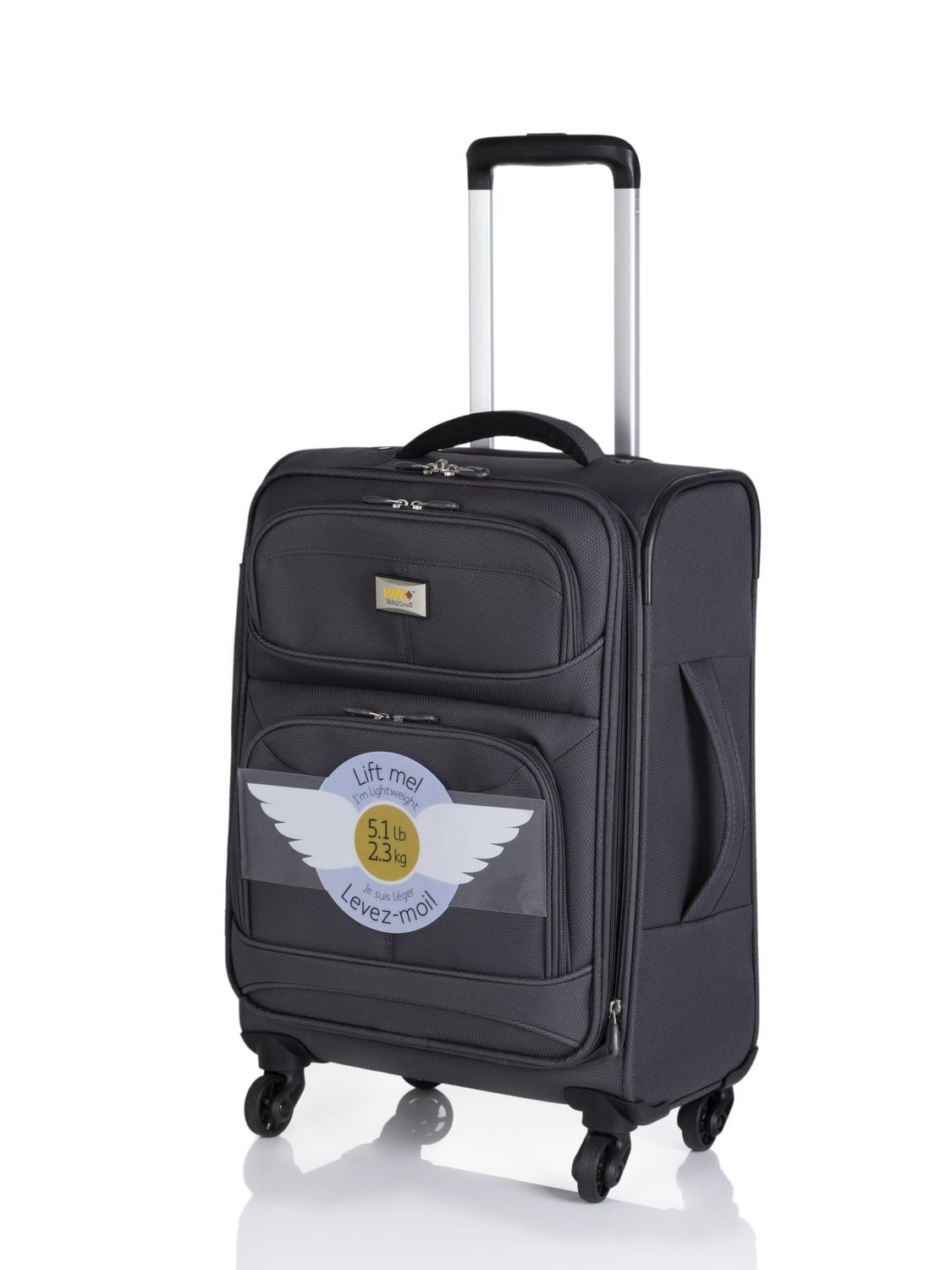 Valise de cabine à 4 roulettes pivotantes de 20 po James Bay de Via Rail
