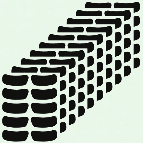 10 Eye Black Sports Sheets, Breathable Eye Stickers for Kids and Adults, Baseball Football Softball Lacrosse Fans