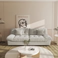 thumbnail image 3 of Sdorens 89" Modern Cloud Sofa,Velvet Couch,3-Seat Sofa for Living Room,Apartment and Small Space,Beige, 3 of 17