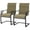 Brown, variant on Resenkos Outdoor Dining Chairs Set of 2, High-Back, Armrest, Breathable Fabric, Metal Frame, 256LBS, Perfect for Patio Seating,Light Gray