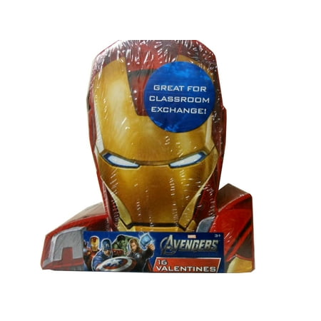 Valentines Day Cards 16 Pack - Marvel Avengers By Paper Magic Group