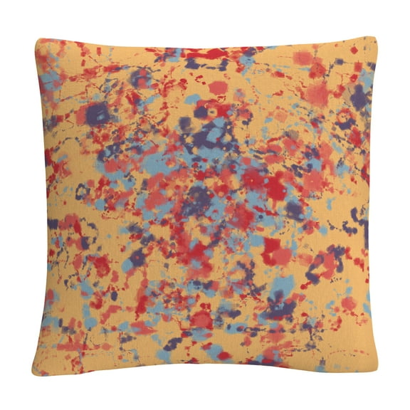 Speckled Colorful Splatter Abstract 5 By Abc 16 X 16 Decorative Throw Pillow