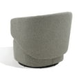 thumbnail image 6 of SAFAVIEH Couture Phyllis Modern Boucle Solid Swivel Armchair, Grey, 6 of 8