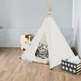 thumbnail image 7 of Portable Pet Teepee Tent, Foldable Dog and Cat House with Luxury Cushion for Medium and Large Pet Indoor Outdoor Washable Dog Houses for Cat and Rabbit Cute Lace Style L, 7 of 7