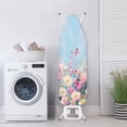 thumbnail image 3 of FKELYI Pink Butterfly Floral Oil Painting Print Ironing Board Cover Iron Padding Covers with Elastic Edge and Cozy Nose Pocket Home Accessories Heat Ressiatant for Laundry Using, L, 3 of 5