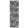 thumbnail image 3 of GlowSol 2'x6' Runner Rug Hallway Kitchen Leaf Pattern Runner Rug Soft Non Slip Bedroom Runner Rug for Laundry Entryway, Gray, 3 of 7