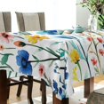 thumbnail image 5 of Yayeee Tablecloths 54" x 54" Rectangle Wrinkle Resistant Party Table Cover, Blue Wildflower Pattern, 5 of 8