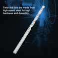 thumbnail image 3 of Twist Drill Bit Set,8pcs Extra Long High speed Steel Straight Shank Twist Drill Bit Tool 4-10mm For Wood, 3 of 9