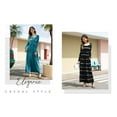 thumbnail image 7 of Aiyino Women's Maxi Dresses Long Sleeve Casual Long Dresses Loose with Pockets, 7 of 7