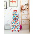 thumbnail image 3 of Gymax Ensemble de Bagages pour Enfants 2PC 12'' Sac à Dos et Valise Roulante 16'' pour les Abdominaux de Voyage Scolaire, 3 of 10