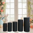 thumbnail image 6 of Tachiuwa 5 Pieces Cylinder Plinth Covers, Dessert Table Display Pillars Cover for Birthday, Party, Baby Shower Wedding Decoration Prop Black, 6 of 9