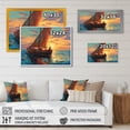 thumbnail image 4 of Designart "Sailboat At Sea V" Modern Landscape Beach Canvas Wall Art, 4 of 5