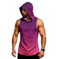 thumbnail image 6 of LNZGNM Men's UPF 50+ Short Sleeve Sun Hoodie – Quick-Dry Rash Guard for Fishing & Hiking, Lightweight Athletic Workout Top,Purple(XXXXXL), 6 of 7