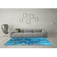 thumbnail image 3 of Ahgly Company Indoor Rectangle Oriental Light Blue Industrial Area Rugs, 4' x 6', 3 of 4