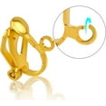thumbnail image 4 of 60 Pieces Clip-on Earring Hooks, Clip-on Earring Converter with Easy Open Loop for Non-Pierced Ear,Gold and Silver, 4 of 7