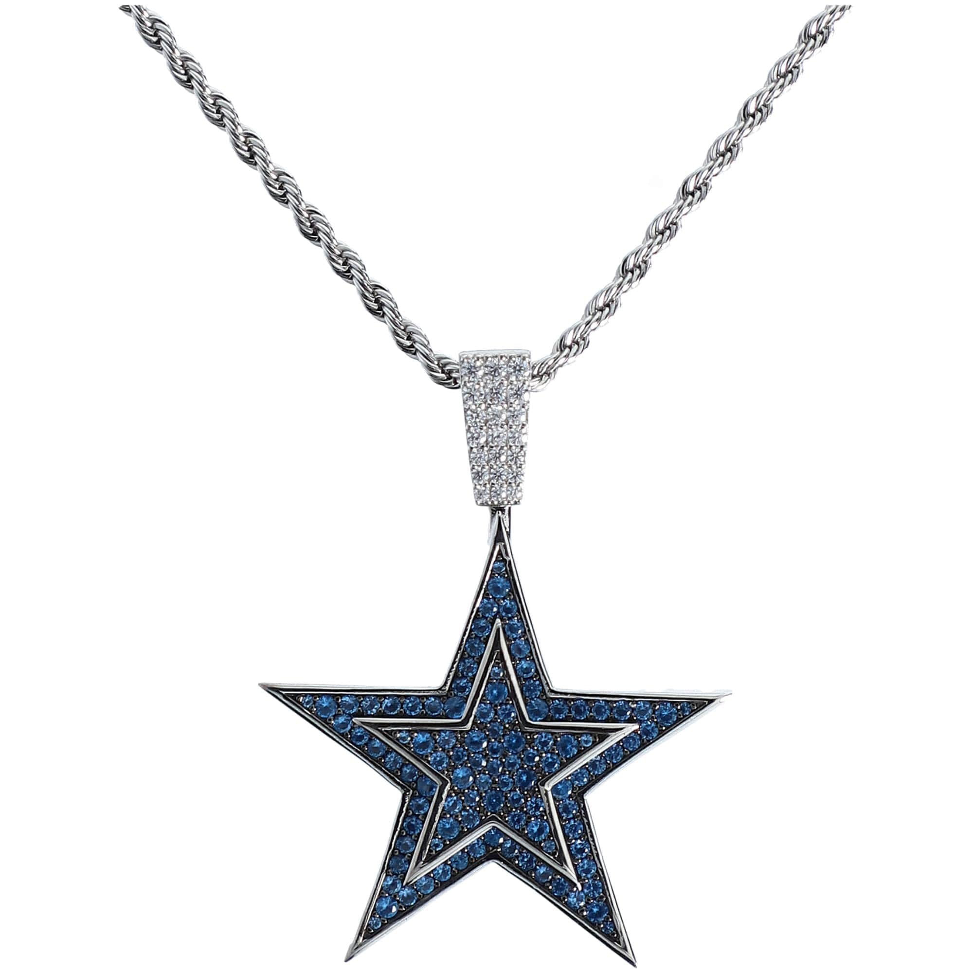 Dallas Cowboys 20 Fan Necklace Silver Mens Womens And Pendant
