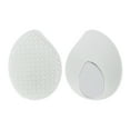 thumbnail image 4 of Unique Bargains 1 Pc Hair Brush Leaf Shape Scalp Scrubber White, 4 of 6