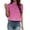 C67 Pink, variant on CONZONE Shirts For Women Short Sleeve Crew Neck One Button Solid Color Womens Shirts Fashion Womens Summer Tops Black