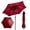 Red, variant on 9ft Solar Patio Umbrella with LED Lights, UPF 50+ Waterproof Canopy, 6 Iron Ribs, Push Button Tilt & Crank Lift, Beige for Patio Garden Poolside