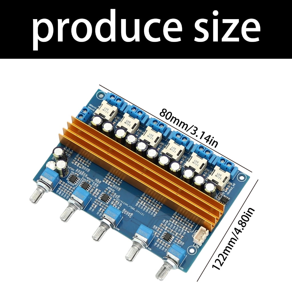 JROCHE TPA3116 Double Subwoofer Amplifier Board TPA3116 Sound Amplifier 100W+100W Bass Amplifier Circuit Board 24V For Car