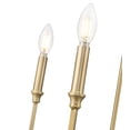 thumbnail image 4 of Millennium Lighting 25306 Azara 6 Light 32" Wide Pillar Candle Style Chandelier - Brass, 4 of 7