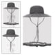 thumbnail image 1 of Sombrero de red para la cabeza Yinane Sombrero de pesca Boonie Gris oscuro Ajustable, 1 of 8