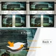 thumbnail image 3 of Dark Green Halloween Horror Forest Kitchen Tier Curtains for Windows,Moon Bats Blackout Valances Multilayer Polyester Window Treatments for Kitchen 2 Pack 26X24 Inches, 3 of 6