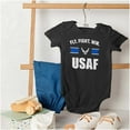 thumbnail image 4 of US Air Force Fly Fight Win USAF Romper Boys or Girls Infant Baby Brisco Brands 12M, 4 of 6