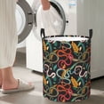 thumbnail image 6 of KLL Snake And Flower Waterproof Foldable Laundry Hamper Bucket with Handles for Storage Bin,Kids Room,Home Organizer (Small ), 6 of 7