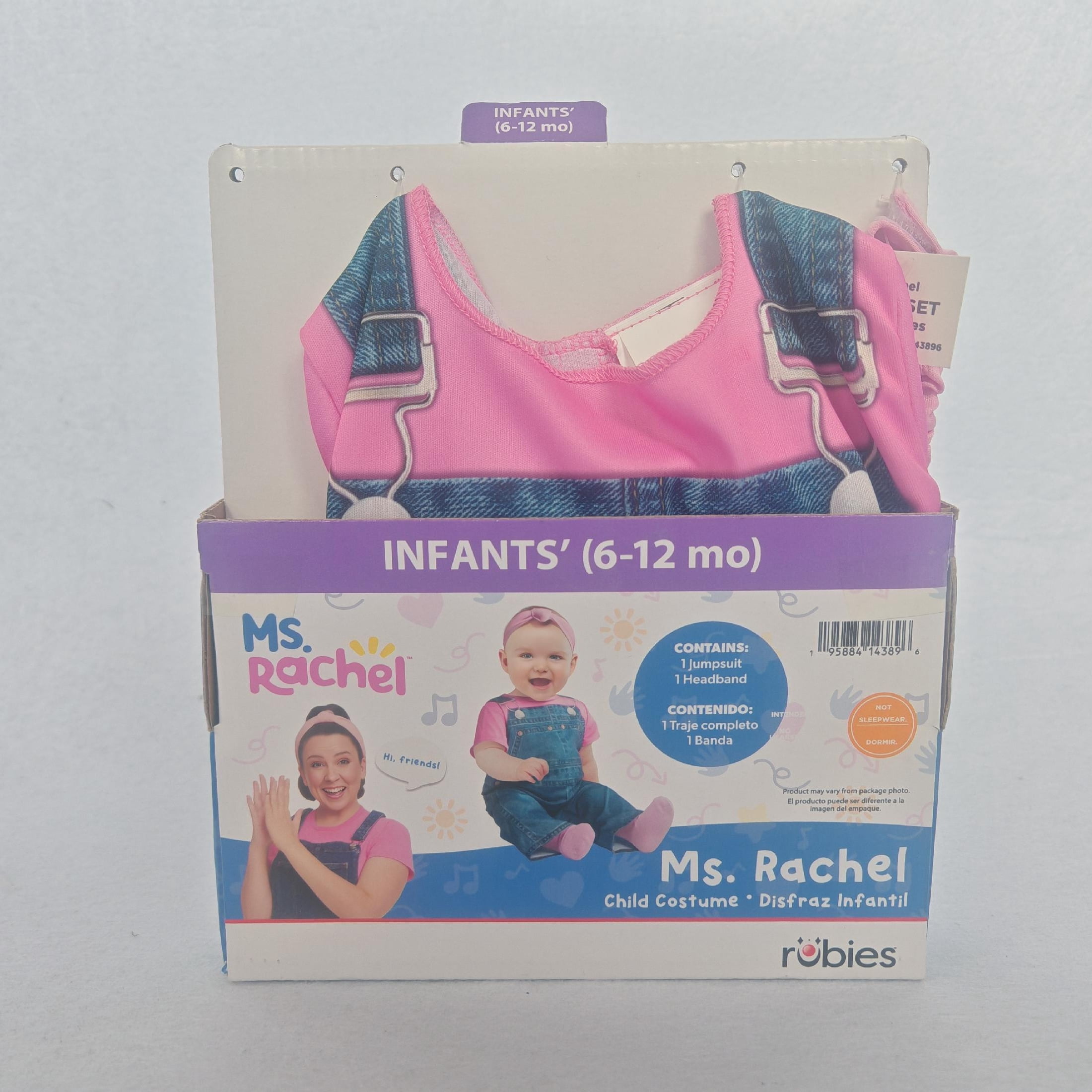 Ms. Rachel Halloween Costume for Infant Girls, Size 6-12M, by Rubies