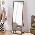 thumbnail image 4 of LBRO2M 65 "* 22.8" Full Length Mirror Arched Standing Floor Mirror Full Body Mirror, Brown, 4 of 6