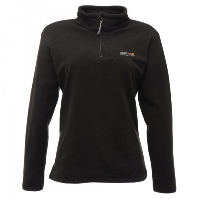 Regatta Great Outdoors - Forro polar con cremallera 1/4 modelo Sweetheart para mujer (Negro)