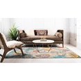 thumbnail image 2 of Unique Loom Positano Collection Coastal Modern Turtles Area Rug, 4' 0 x 6' 0, Beige/Blue, 2 of 5